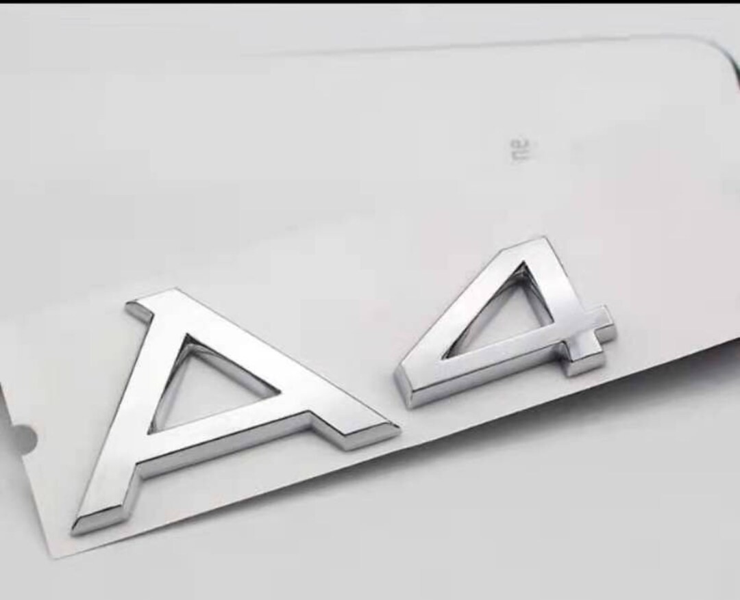 thumbnail image 2 of A3 Chrome Emblem Sticker – Generic Logo Decal For Rear Car Bodywork 2 of 6