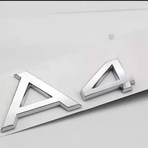 A4 Logo-Aufkleber, Chrom-Emblem-Aufkleber