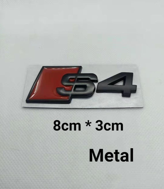 S4 Logo Sticker Emblem Back Matte Black Metal