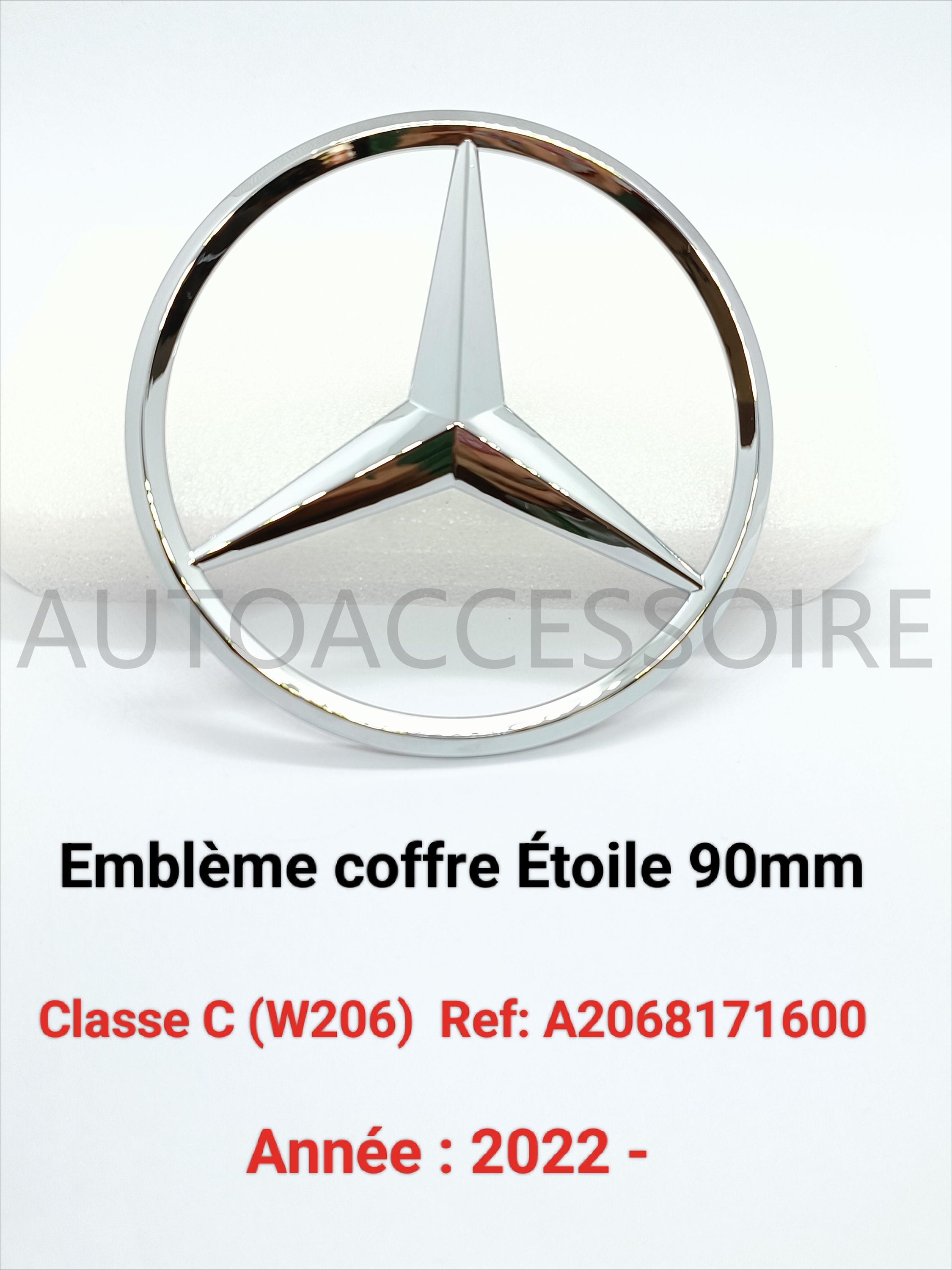 Emblème de coffre logo à l'étoile Mercedes-Benz