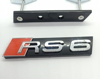 Logo Emblem RS6 Chrom Frontgrill A6 S6 RS6