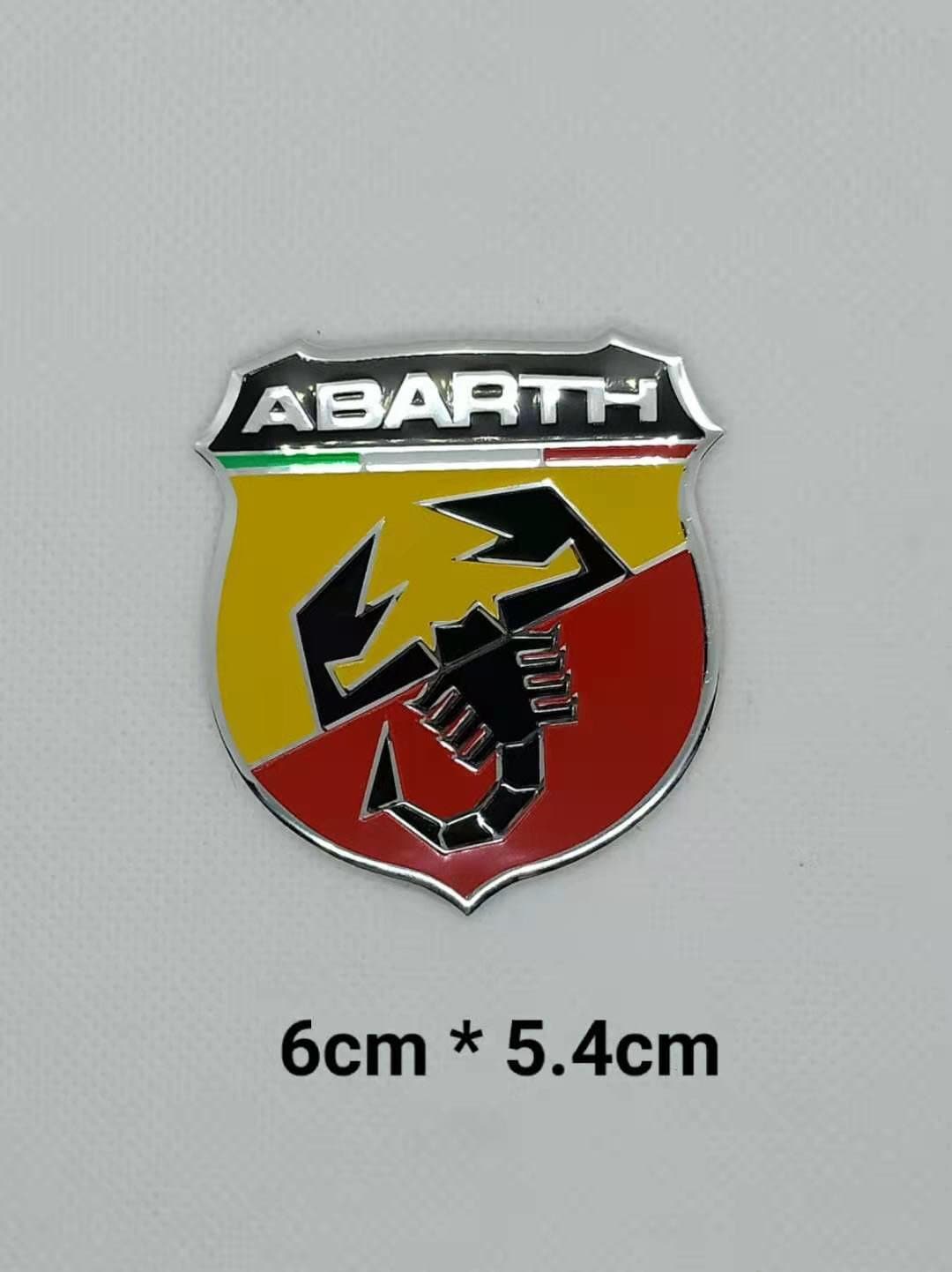 32010 Sticker 3D Logo Front + Rear Shield Official for Fiat 500