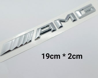 AMG Logo Mercedes Chrome ABS 3D Aufkleber Emblem Aufkleber