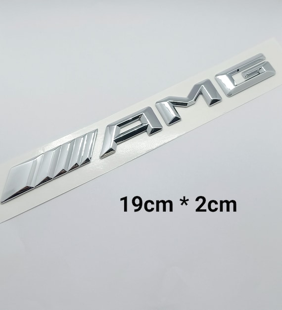 AMG Logo Mercedes Chrome ABS 3D Decal Emblem Sticker 