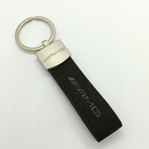 Mercedes AMG key ring in Black metal