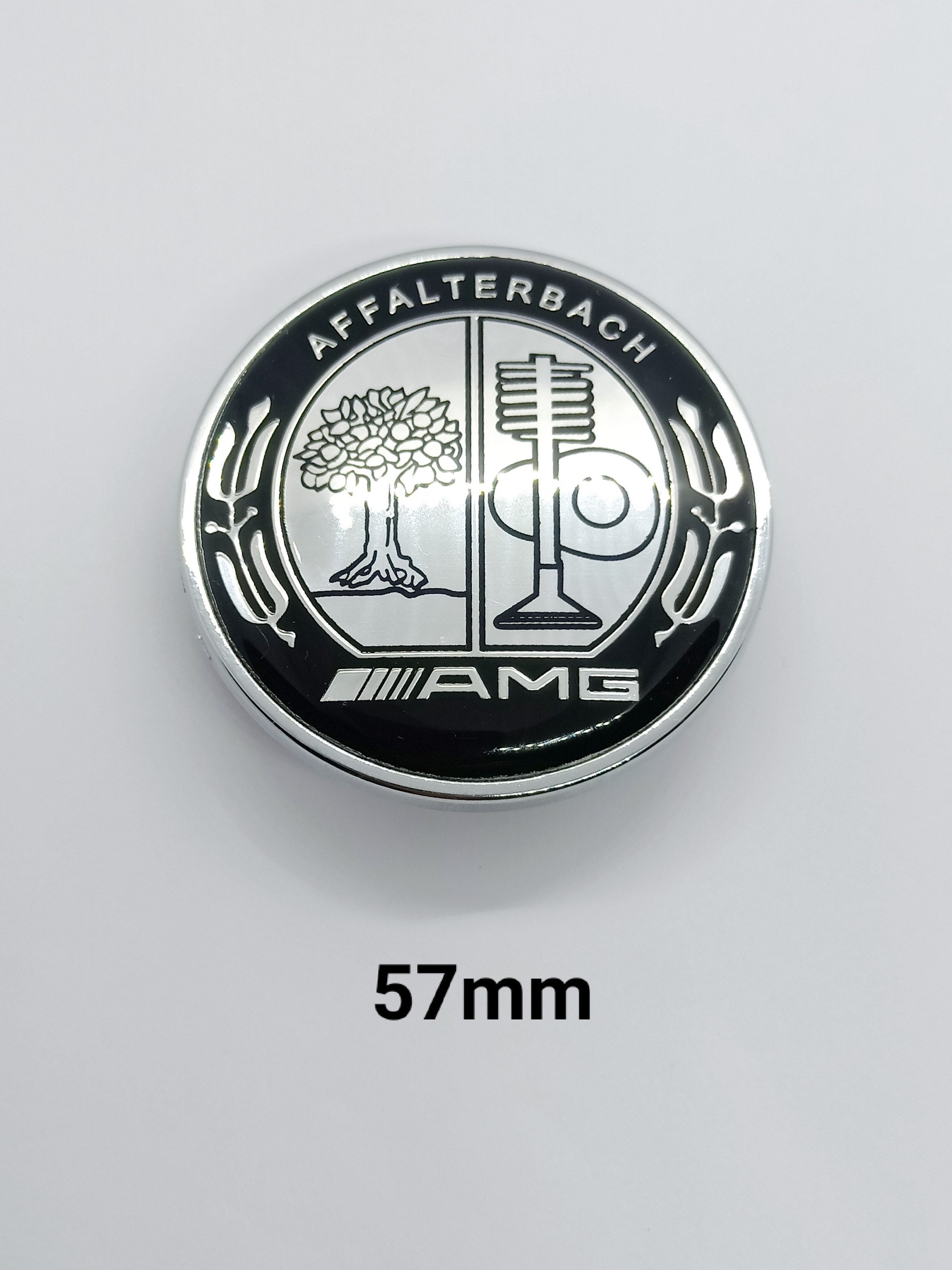 Black mercedes amg affalterbach-germany badge emblem 80mm x 30mm
