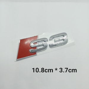 S3 Logo Aufkleber Emblem hinten Chrom
