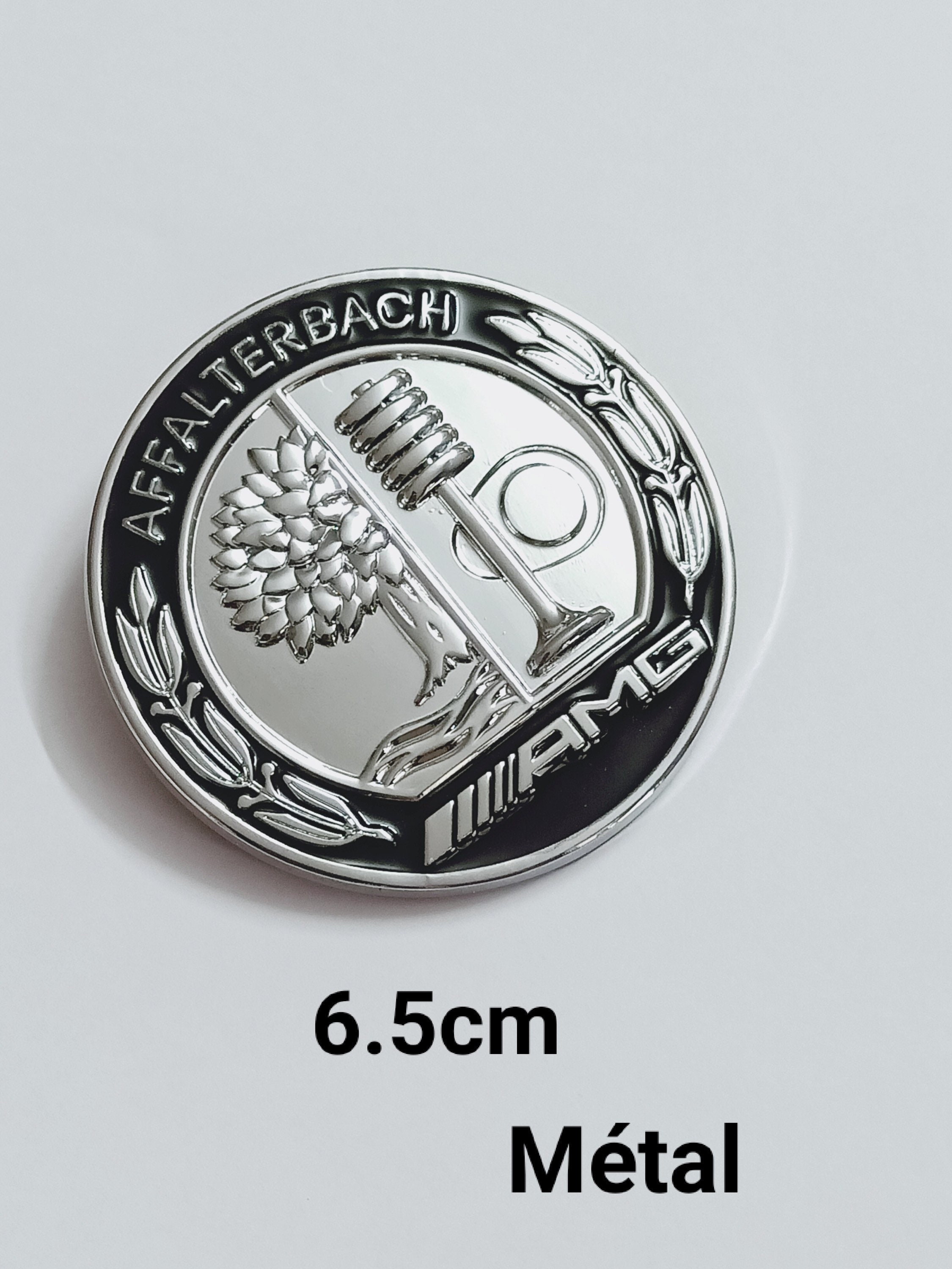 Black mercedes amg affalterbach-germany badge emblem 80mm x 30mm