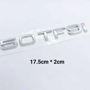 Logo Emblem 50 TFSI For chrome trunk