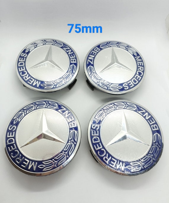 4 Cache Moyeu FORD Bleu 54mm Centre De Roue Logo Neuf Sous Blister - &Eacute;quipement Auto