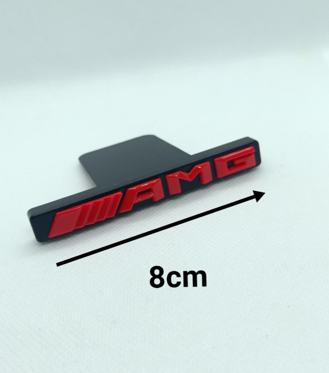 thumbnail image 2 of Chrome AMG Grille Logo Emblem - Fits CLA, CLS, GLK, ML, GT Models (Front) 2 of 5