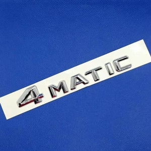 Logo 4 Matic Chrome Badge Emblem 3d Class A B C E S.