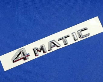 Mercedes 4 Matic Chrome Logo Badge Emblem 3d Class A B C E S.