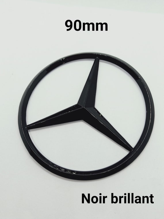 Logo-Emblem Mercedes-Stern glänzend schwarz Heckklappe 90 mm -  Schweiz