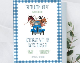 Little Blue Truck Birthday - Etsy