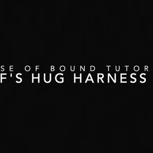 May include: A black background with white text. The text reads "HOUSE OF BOUND TUTORIALS" and "LIEF'S HUG HARNESS 2.0". The text is centrally aligned and in a sans-serif font. The image has a minimalist and modern design.