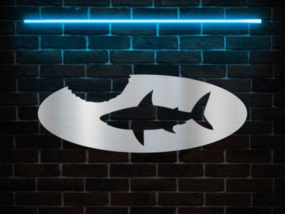 Shark Bite Sign SVG/DXF Plasma
