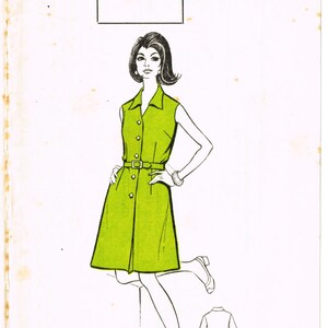 Original Vintage 1960s Sewing Pattern (Complete) - The People No. 321 Shift Dress Bust Size 38&quot;