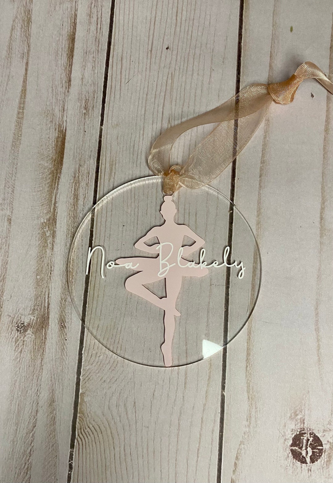 Acrylic Ornament Personalized Christmas Ornament Custom Name - Etsy