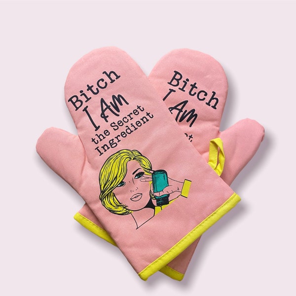Oven Mitts Funny Etsy