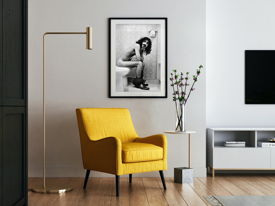 Frank Zappa Toilet Poster Bathroom Wall Decor Funny Bathroom Etsy UK
