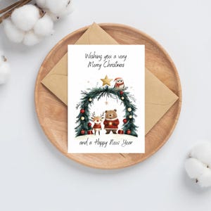 Weihnachtskarten Waldtiere