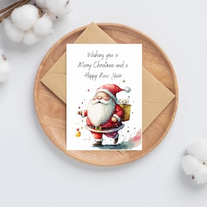Weihnachtsmann Weihnachtsmann Weihnachtskarte | Weihnachtskarten