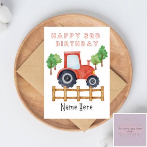 Crea i tuoi biglietti personalizzati per il 1°, 2° e 3° compleanno dei bambini/Cartolina divertente per bambini
