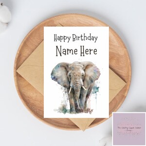 Happy Birthday Elefant Karte | Papa Karte | Bruder | Onkel | Stiefvater | Opa