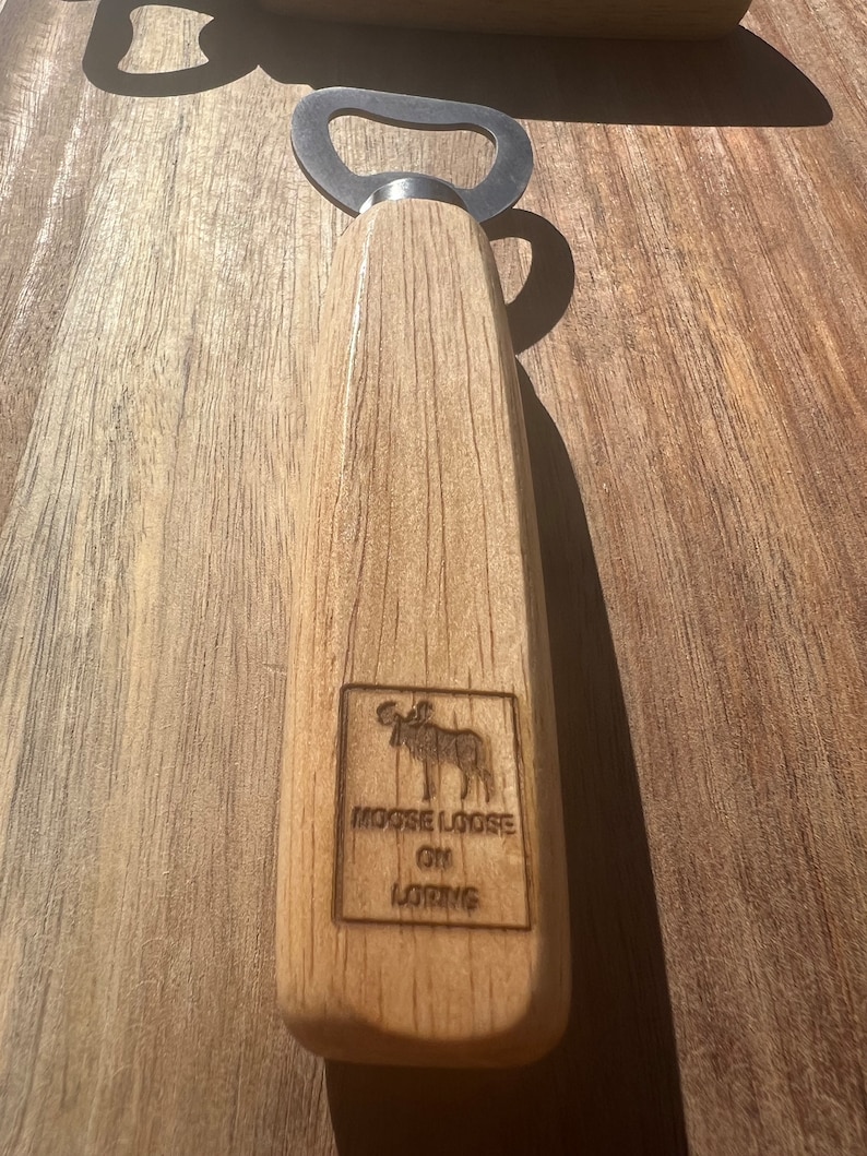 WorumboWoodworks Moose is Loose Loring AFB Bottle Opener - Thumbnail 3