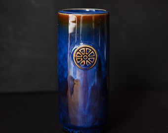 Soholm Nordlys Vase, by Maria Philippi, Søholm Denmark, Mid-Century Modern Ceramic Studio Pottery No 3314