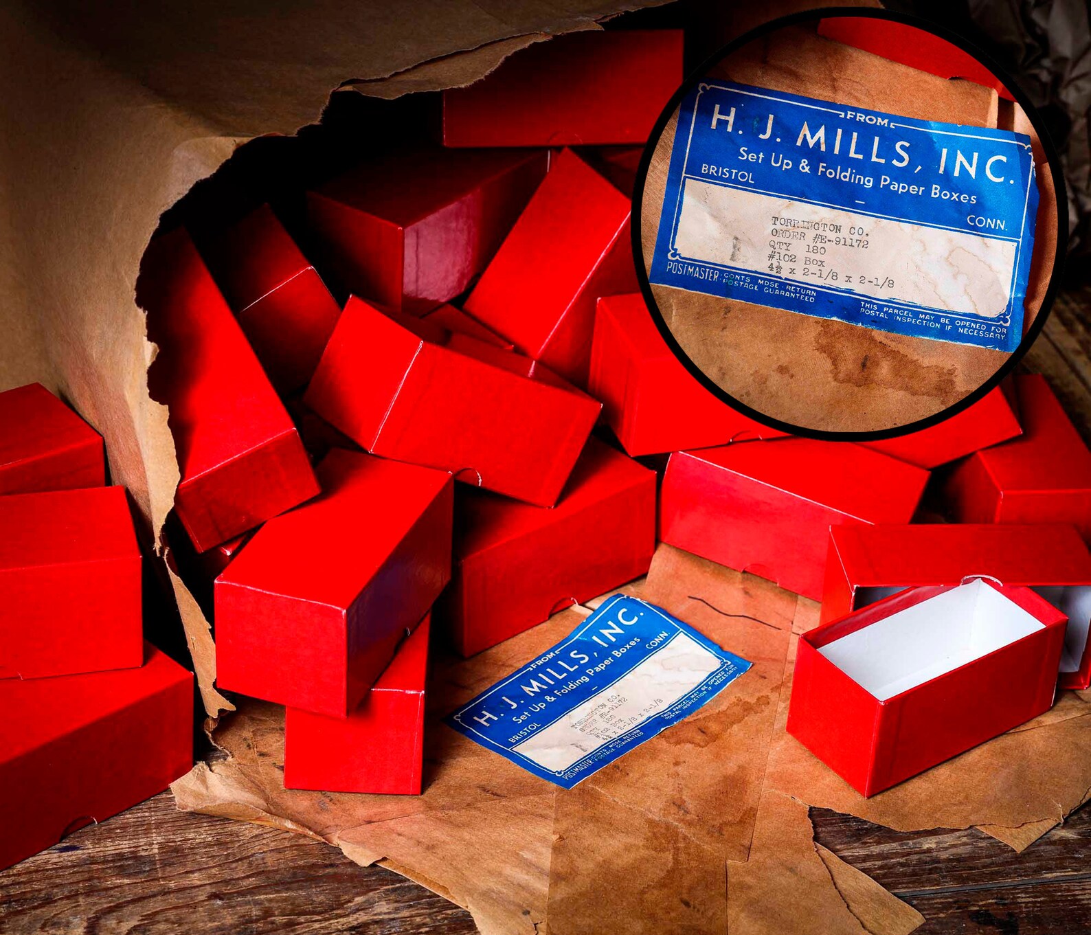 Vintage Gift Boxes H.J. Mills Inc. Old Stock Box From the Etsy