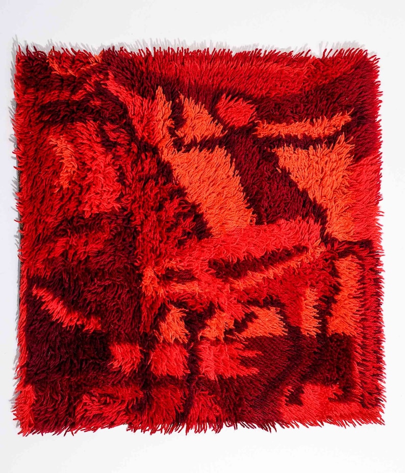 Wall Rug Denmark Danish Ege Rya Rug (S) Carpet, Wall Hanging, Original Vintage Danish ...