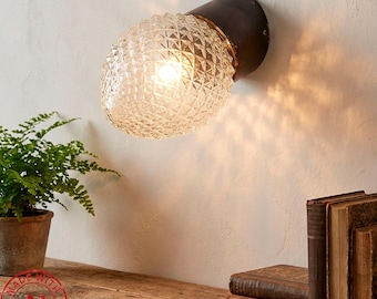 Set of Vintage Danish Wall Lamps – Glass and Bakelite – Attributed to Louis Poulsen, 1940s
