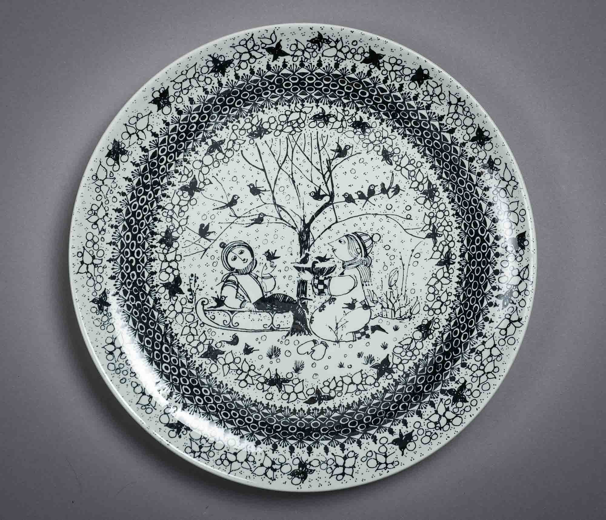 Vintage Bjørn Wiinblad Winter Plate, Nymølle Denmark (10.63 In) - Etsy