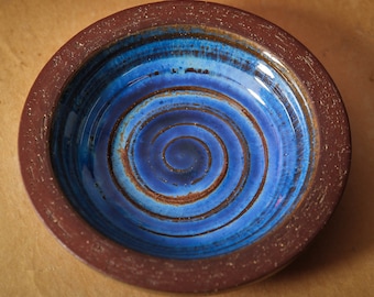 Stoneware bowl, small, model 6140-2, by Michael Andersen & Son. Eye-catching, vintage, 1950s, Bornholm, Denmark
