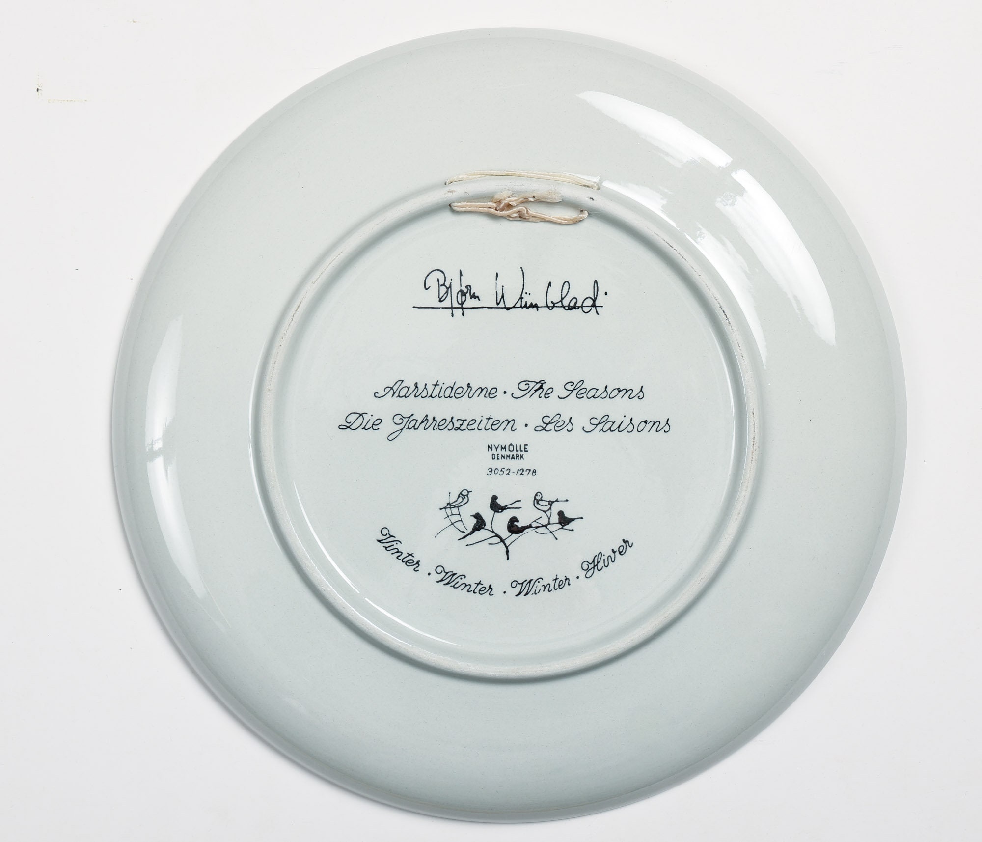 Vintage Bjørn Wiinblad Winter Plate, Nymølle Denmark (10.63 In) - Etsy