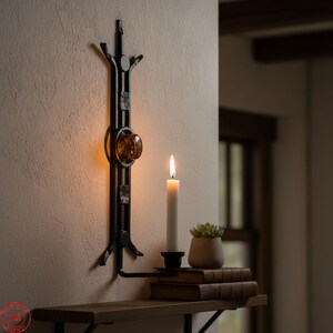 Dantoft candle holder wall art décor, well-kept, Danish designed, by Dantoft kunstartikler (DxT)
