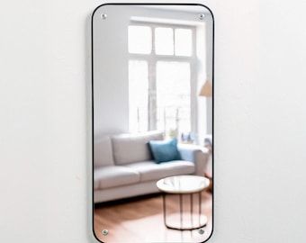 IKEA YPPERLIG White Metal Wall Mirror Design by HAY From 2017 - Etsy