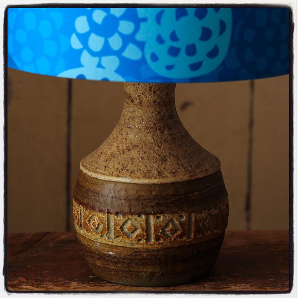 Danish vintage ceramic table lamp, Mid-Centry design by Chris Haslev, Denmark