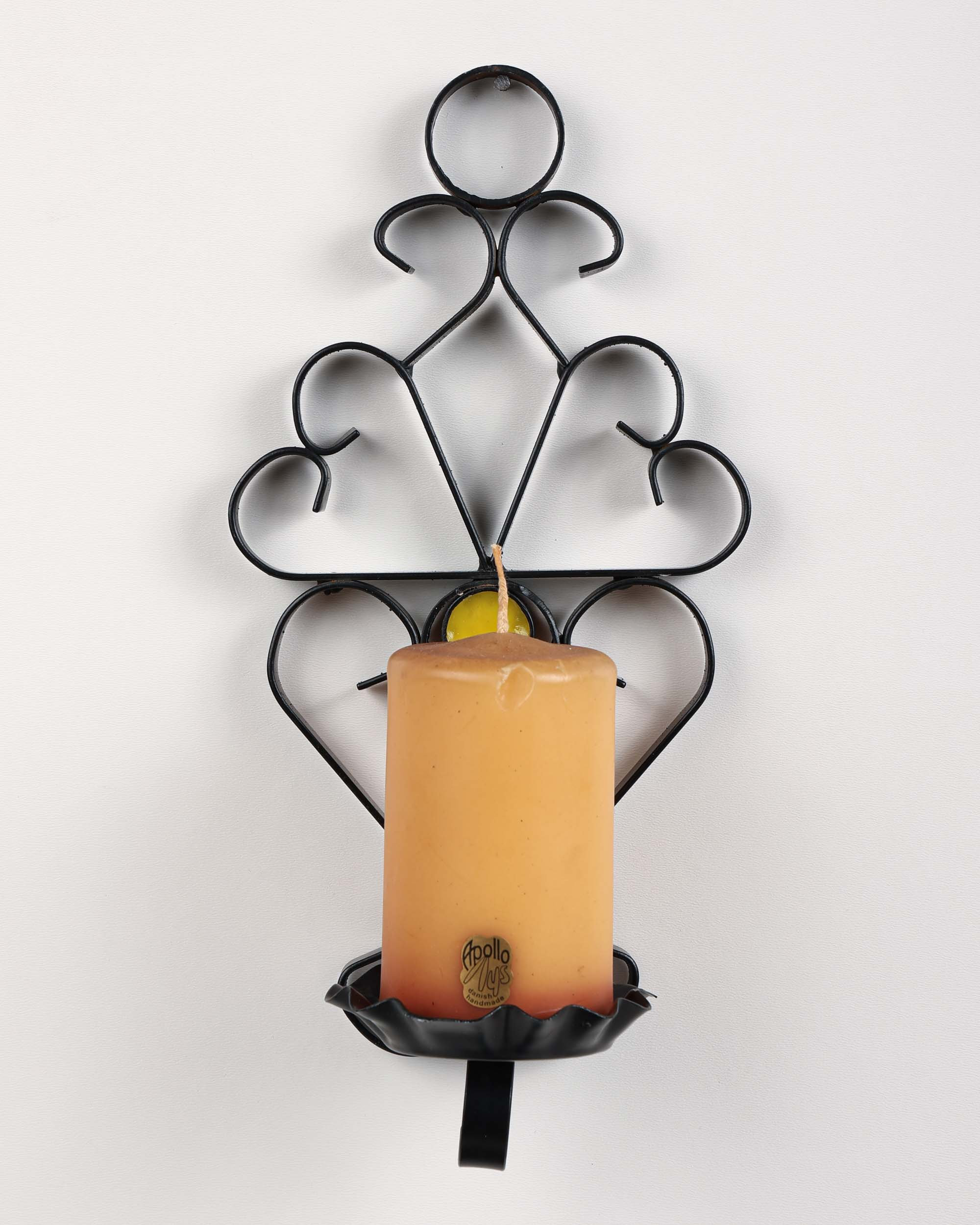 Dänischer Wand Kerzenhalter aus Metall, 1960er Jahre Dantoft Stil