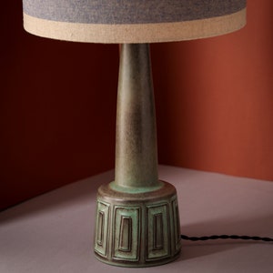 Helge Østergaard, Denmark. Ceramic table lamp, 1950&#39;s, Scandinavian Art Pottery