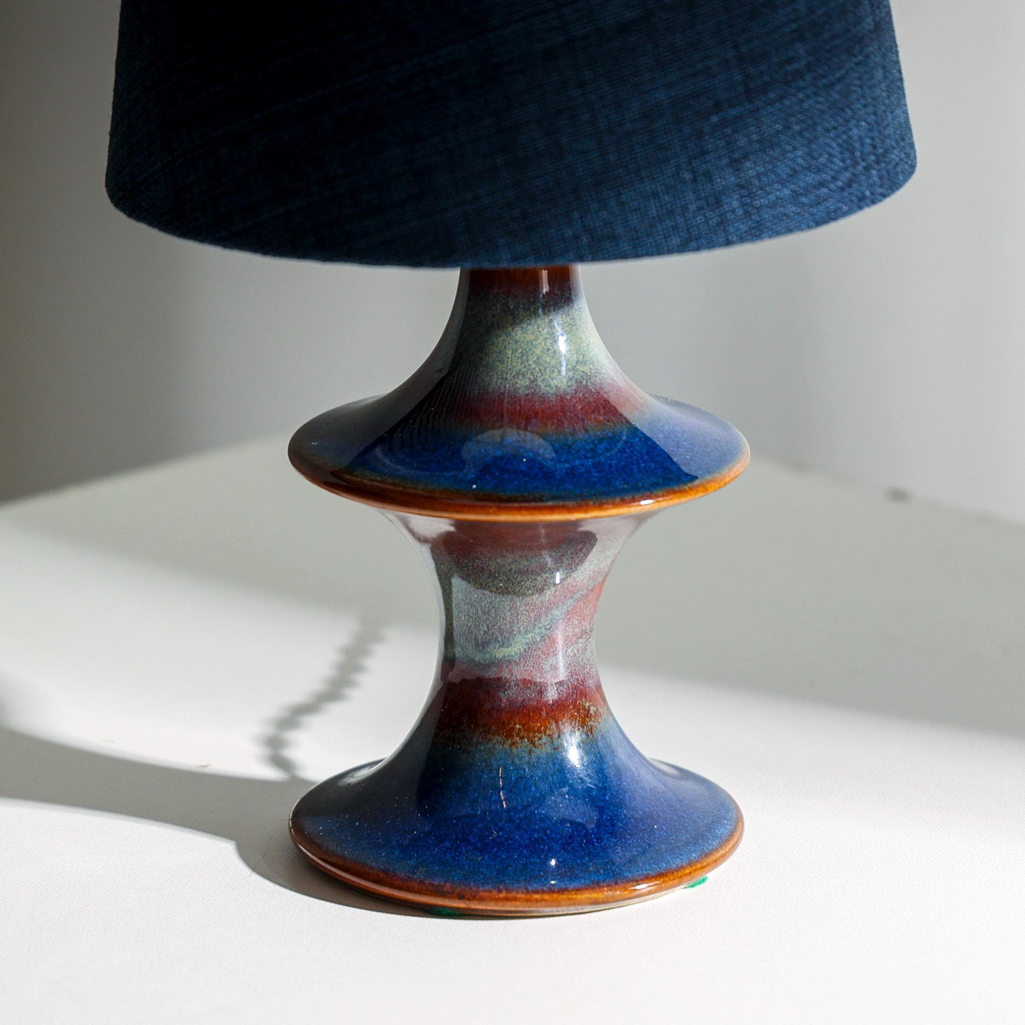 Vintage Søholm Table Lamp – Einar Johansen, Glazed Stoneware