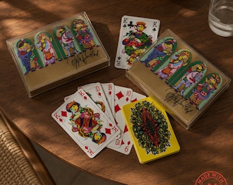Bjørn Wiinblad Playing Card Decks, Piatnik Austria, 1970s - Etsy