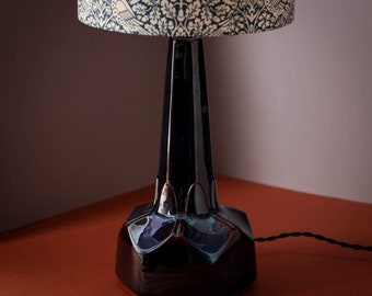 A beautiful Søholm of Denmark ceramic table lamp by Einar Johansen 1960’s MCM Danish stoneware Design