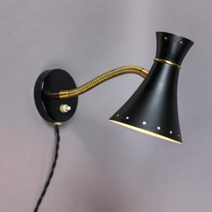Vintage Wall Lamp with Flex Arm – Attributed to Svend Aage Holm Sørensen, 1950s