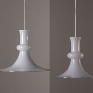Etude, Opal glass pendant lamp by Michael Bang for Royal Copenhagen / Holmegaard, Denmark 1978-1990