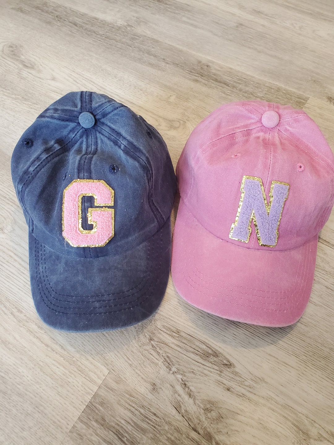 Youth Varsity Letter Patch Hat Personalized Kids Baseball Etsy