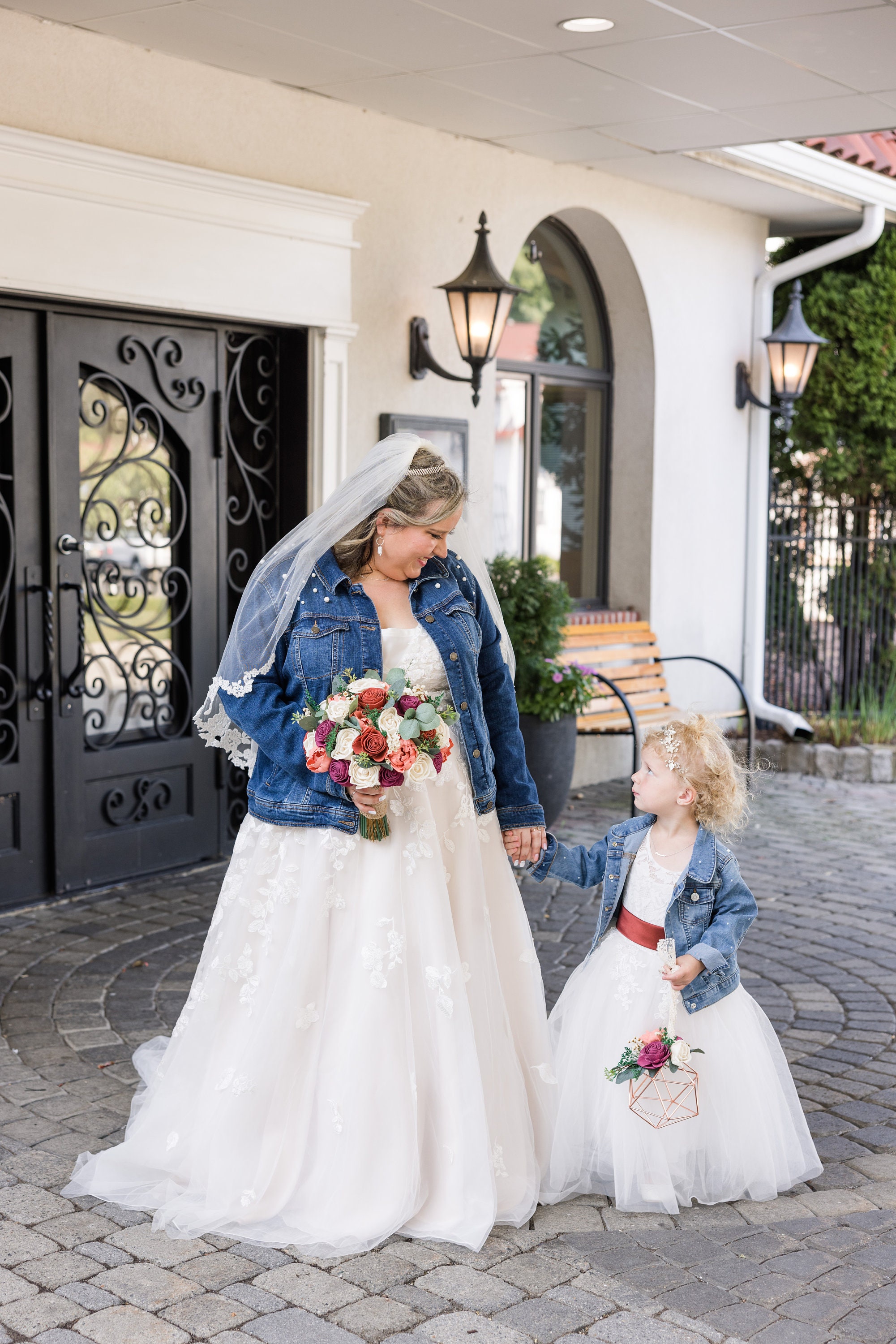 Flower Girl Jean Jacket Personalized Jacket Flower Girl Gift Etsy