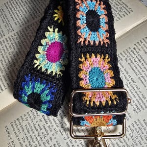 Bright, Floral Crotchet Strap for Phone, Wallet or Purse | Adjustable 28 to 52 inches